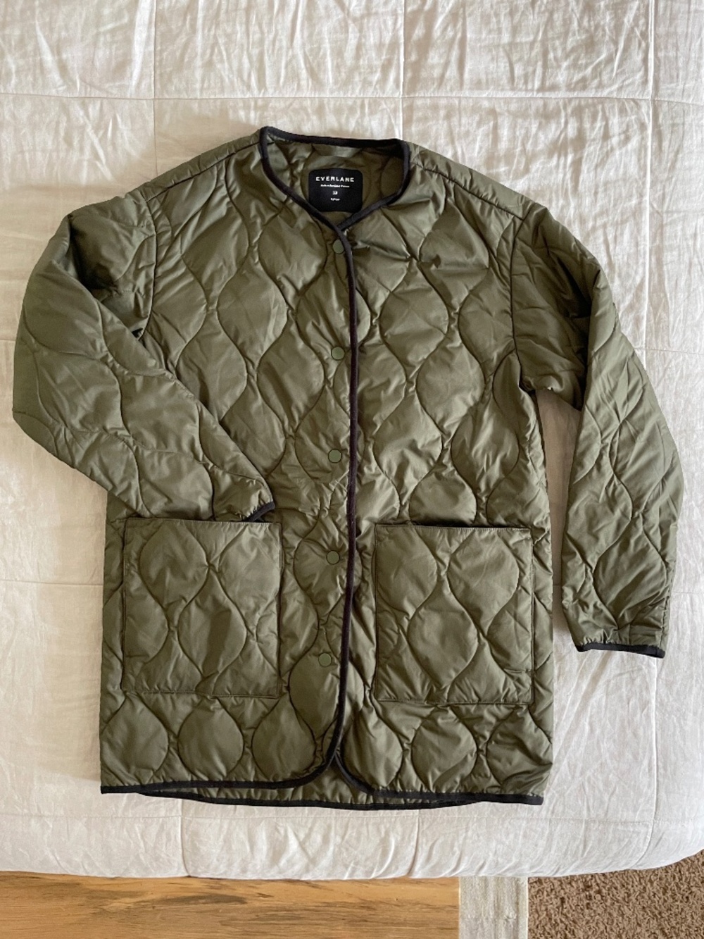 Everlane Quilted Liner in Kalamata XS